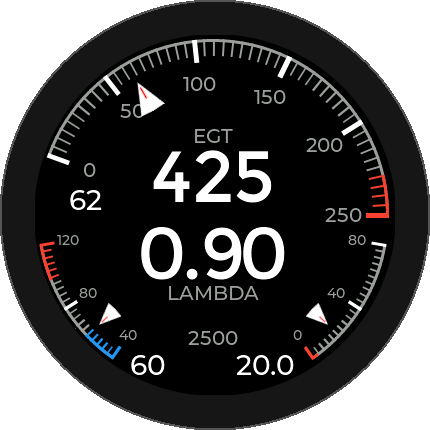 CanDisp Anzeige Layout Speedo